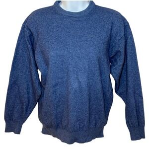 CASHMERE E SETA Womens S Blue Knit Sweater Made in Italy Cashmere Silk Wool